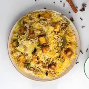 Mushroom Tikka Biryani